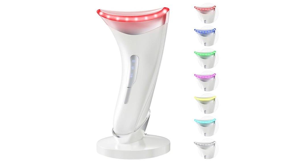 colorful led facial massager