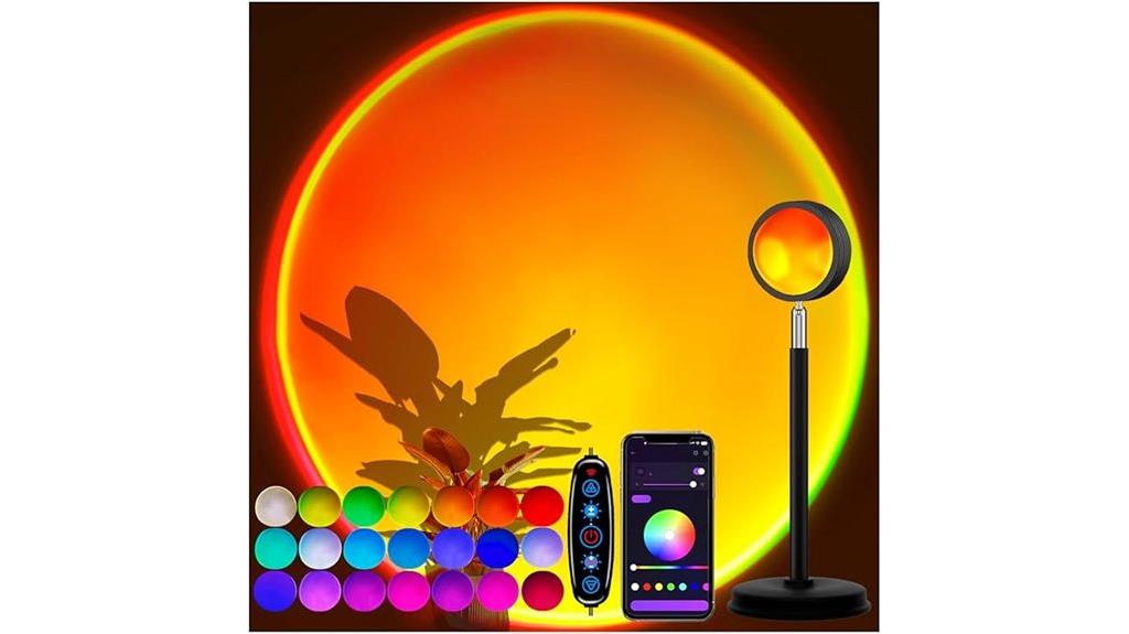colorful sunset lamp projector