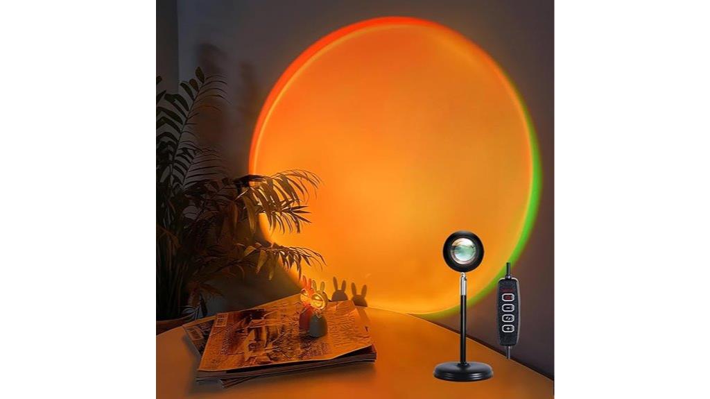 colorful sunset rotating lamp