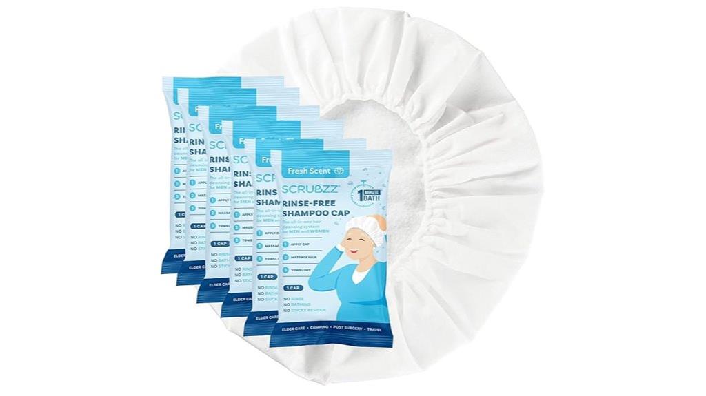 convenient disposable shampoo caps