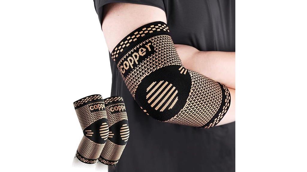 copper tennis elbow support