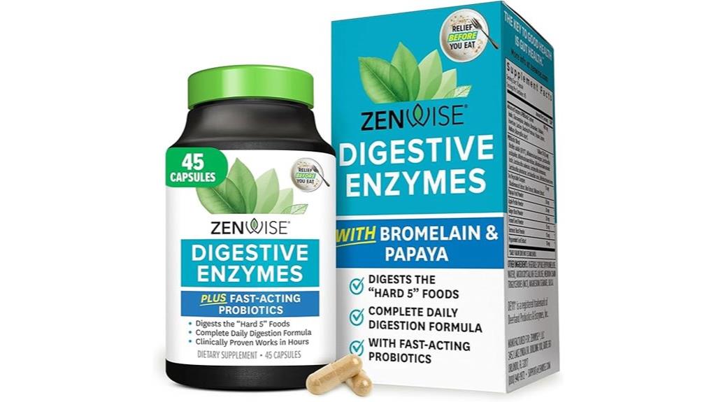 digestive enzymes supplement box