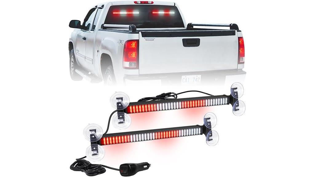 dual led warning light bar