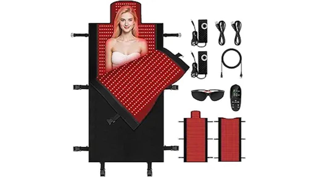dual red light therapy mat