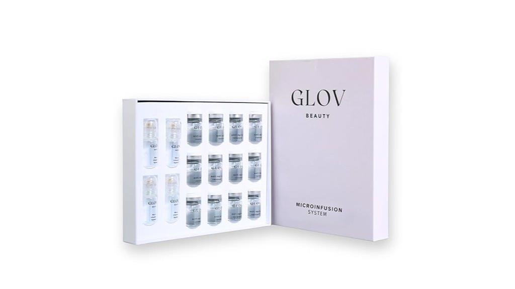facial stamp with serums