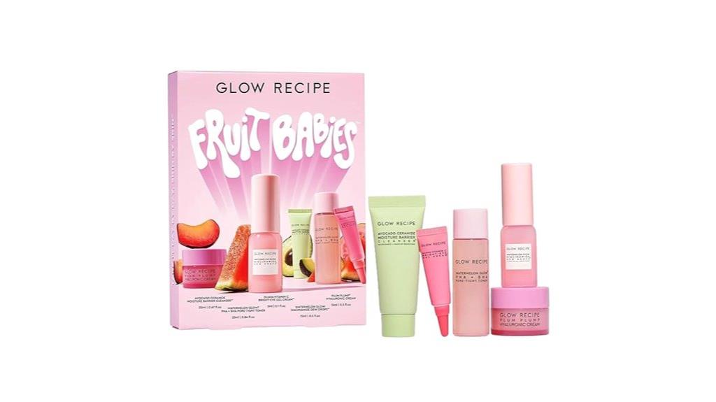 fruit themed skincare gift set