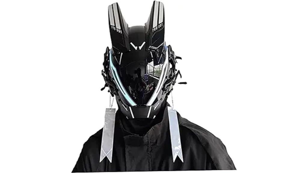 futuristic led mask cosplay