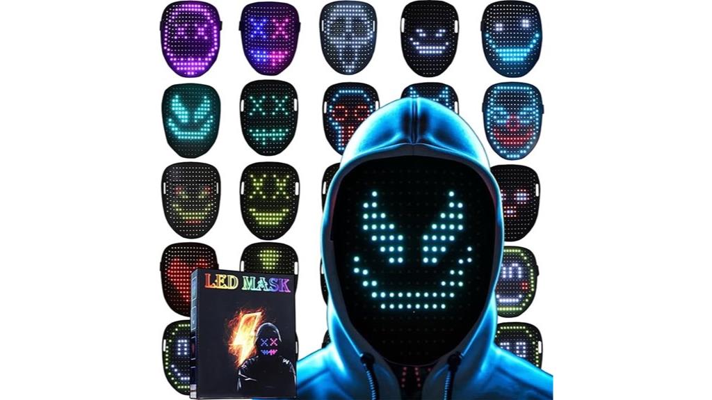 gesture controlled led mask