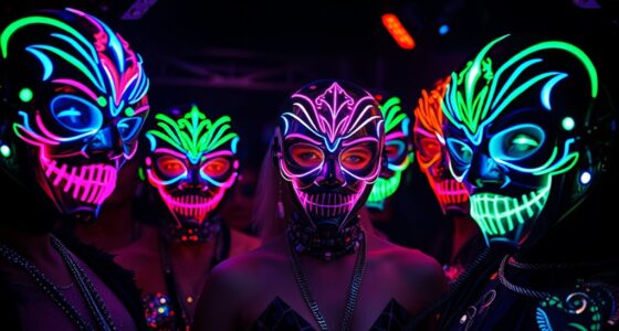 glamorous award show led masks