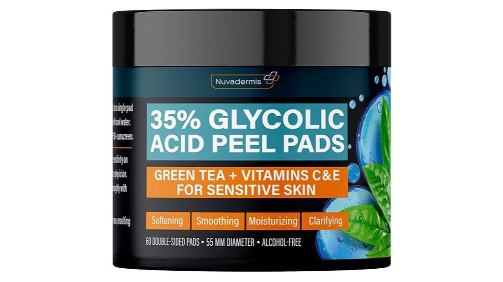 glycolic acid facial pads