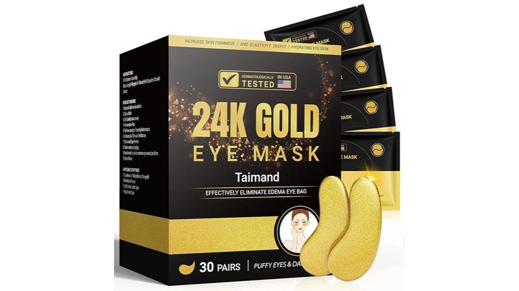 gold infused eye patch set