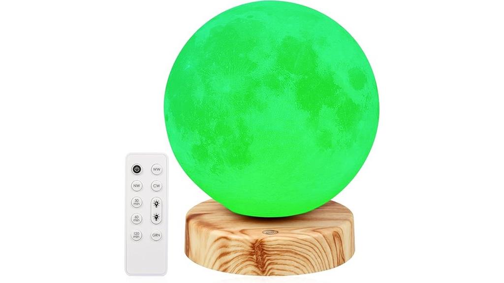 green light lamp with remote