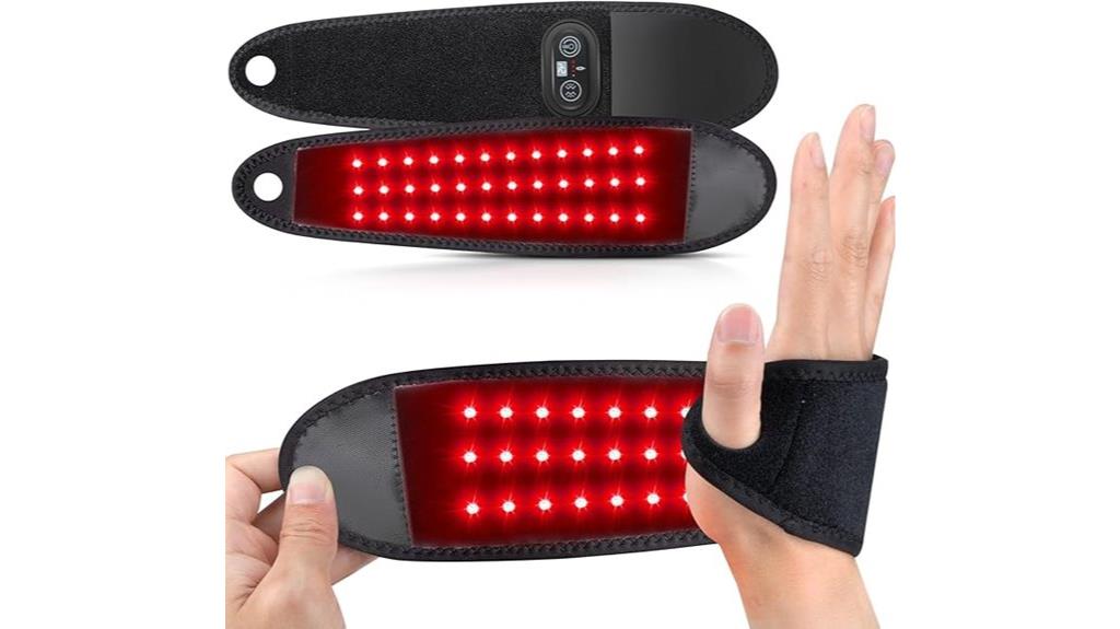 hand wrist red light