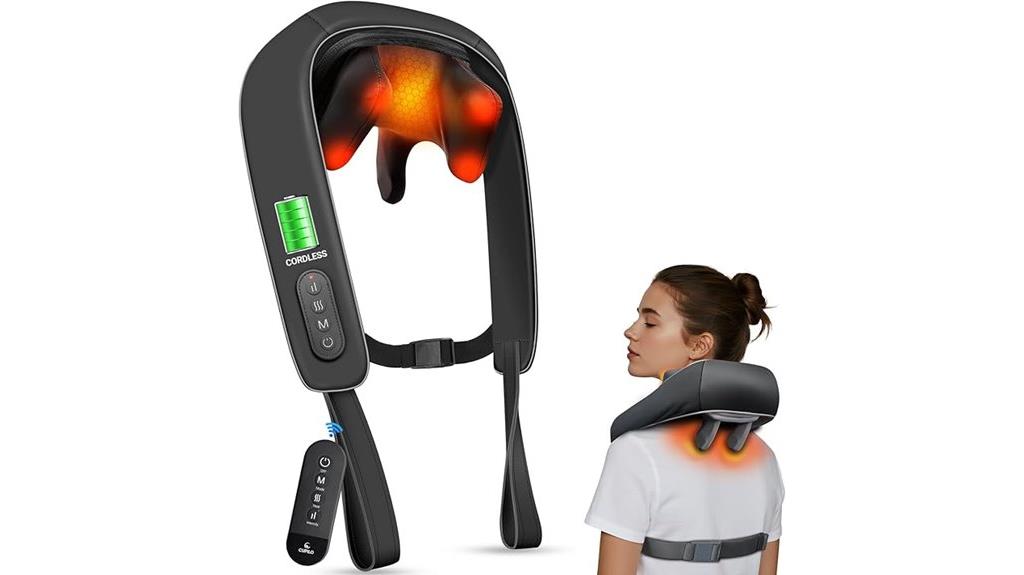 heated shiatsu neck massager
