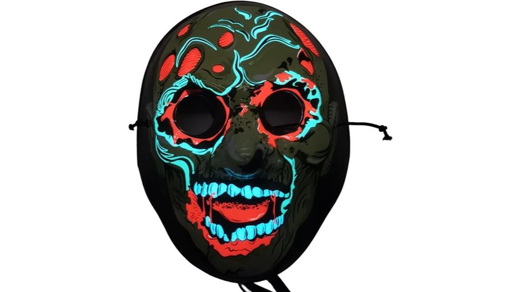 illuminated halloween mask