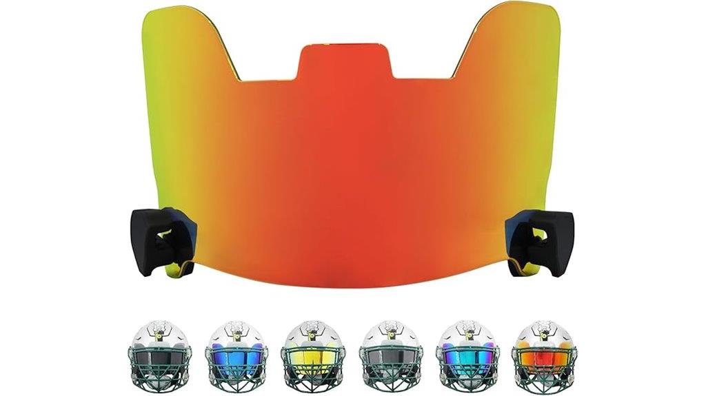 impact resistant football visor