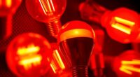 infrared and red light bulbs
