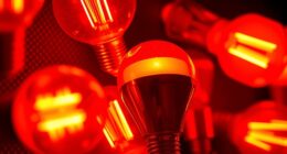 infrared and red light bulbs