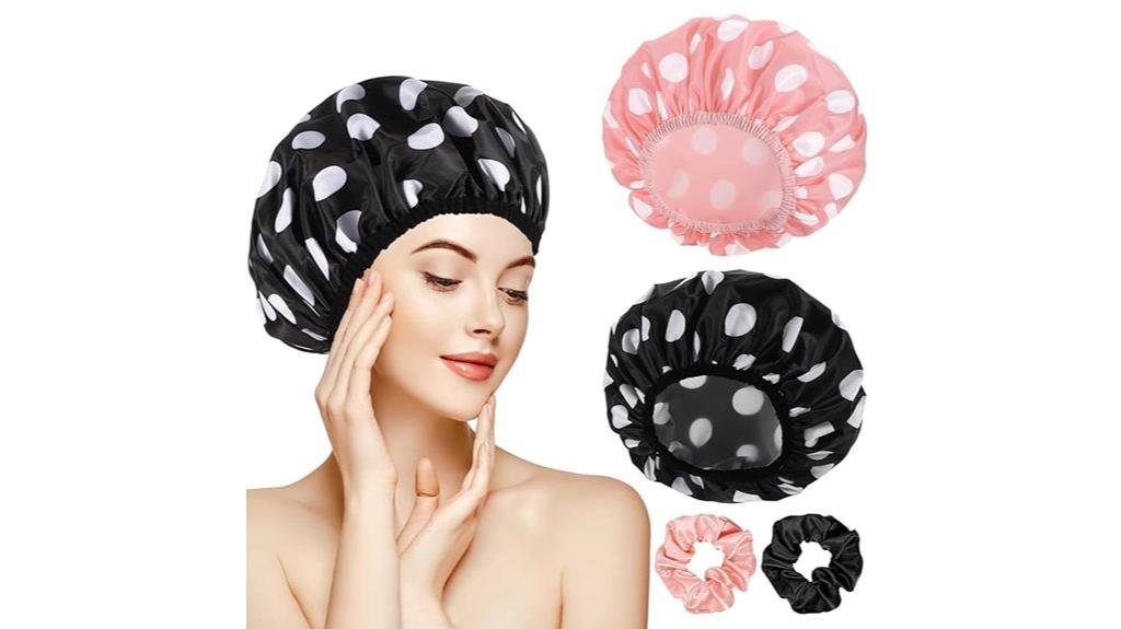 large waterproof shower caps