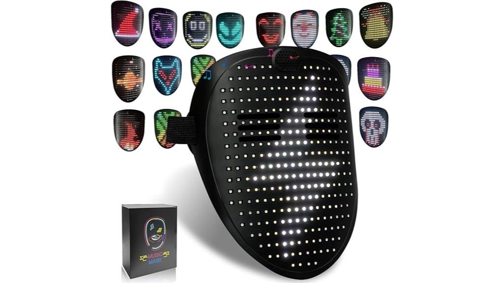 led gesture sensing mask