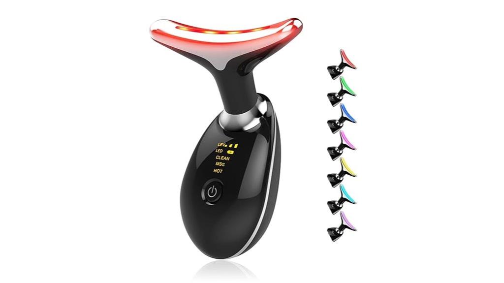 led light facial massager