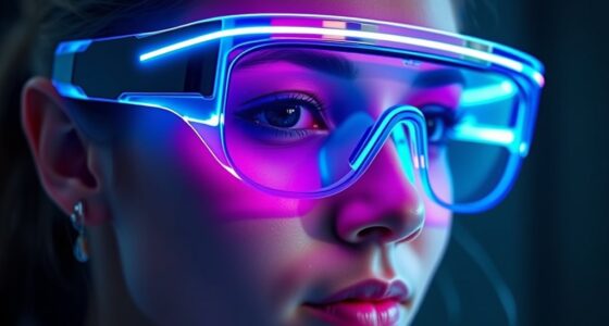 led light goggles guide