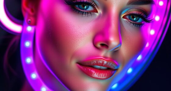 led light over makeup
