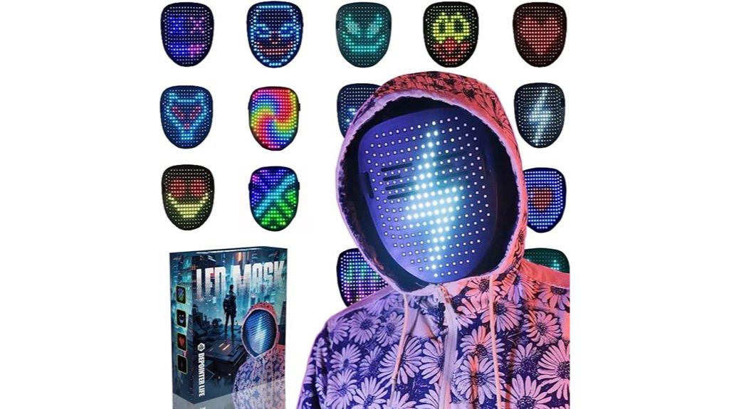 led mask with gesture control
