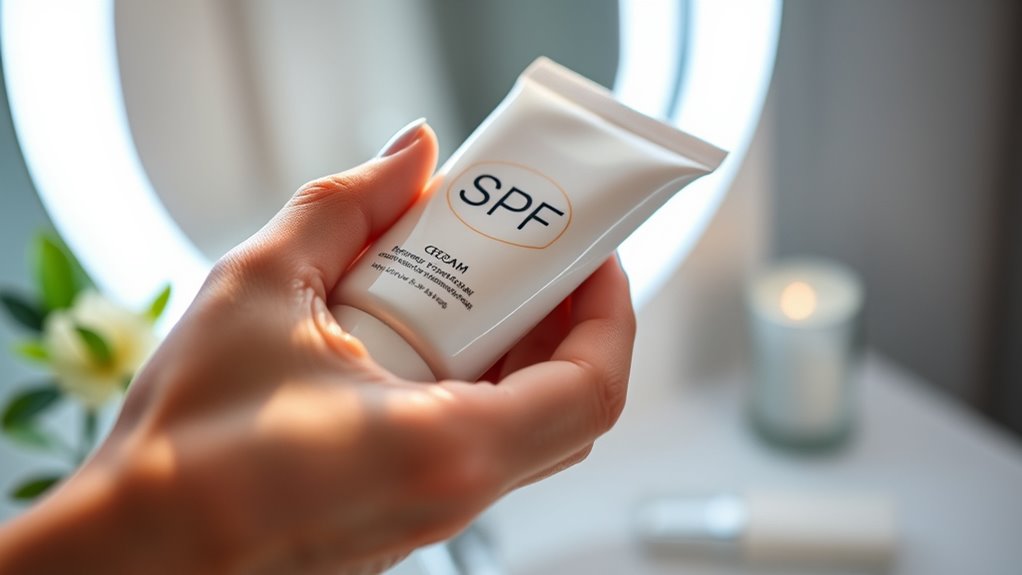 led spf skincare routine