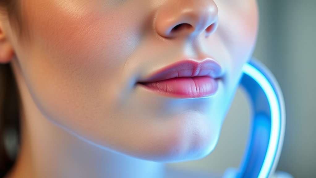 led therapy enhances dry skin