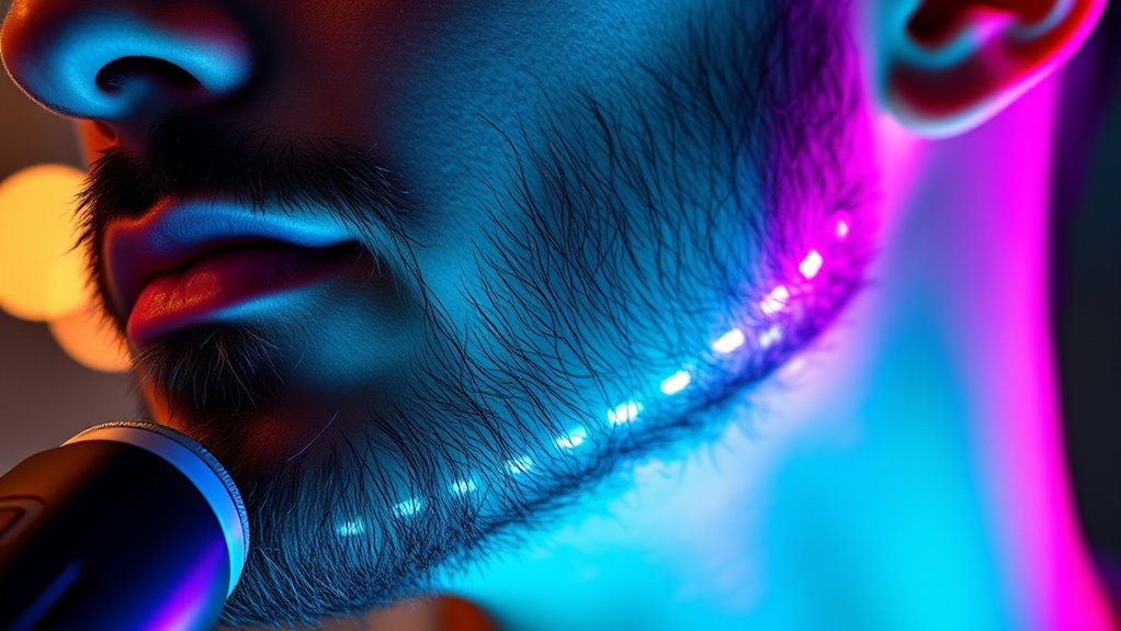 led therapy enhances facial grooming