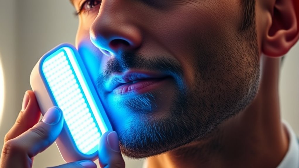 led therapy enhances groom s skin