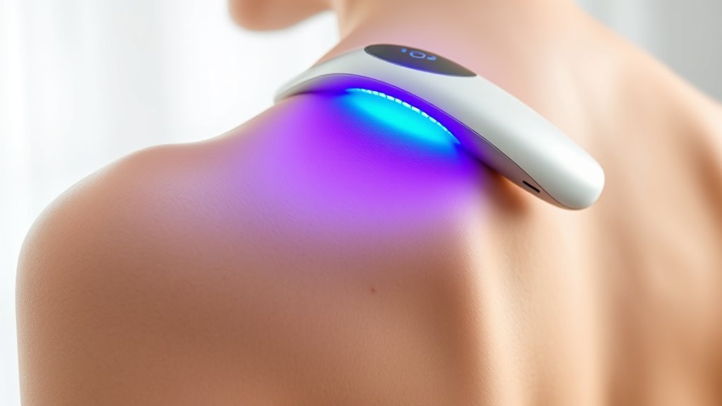 led therapy treats body acne