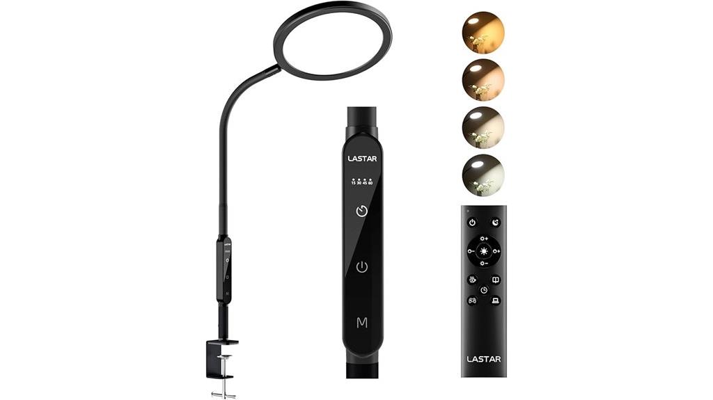 light therapy lamp with clamp