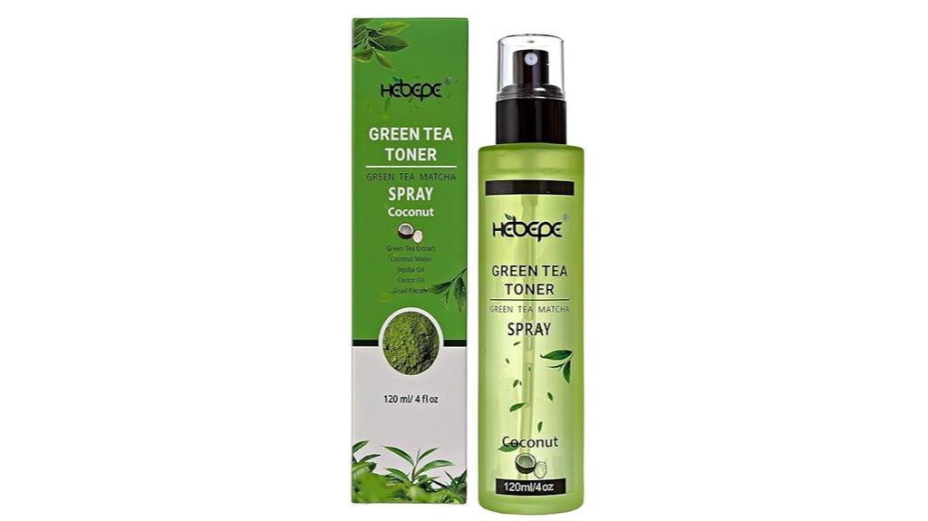 matcha coconut water toner
