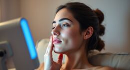 menstrual acne light therapy