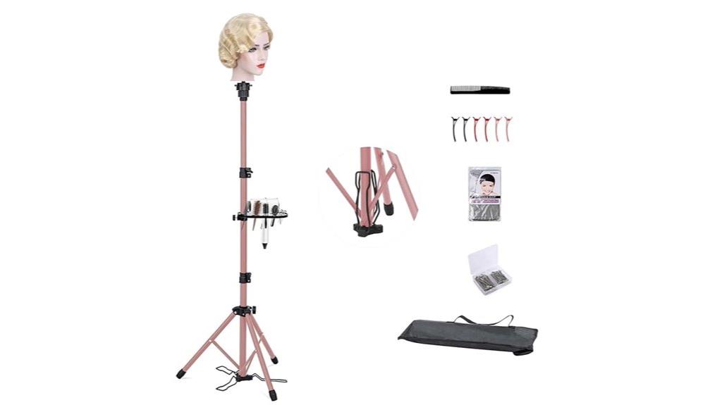 metal wig stand tripod