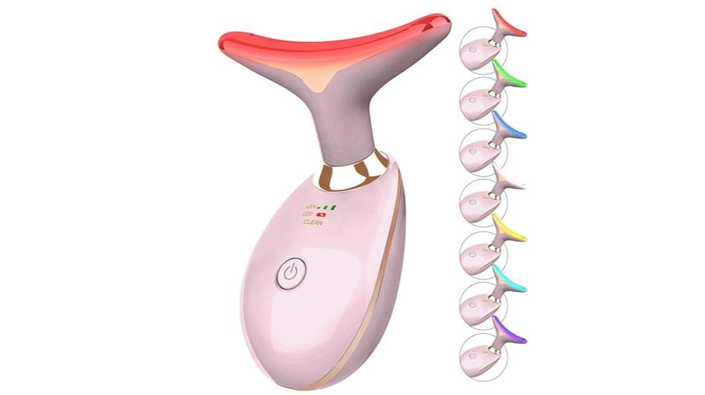 multicolor face and neck massager