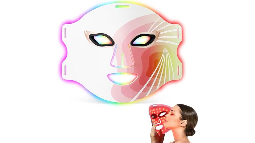 multicolor rechargeable facial mask