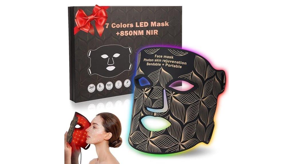 multicolor rechargeable skin mask