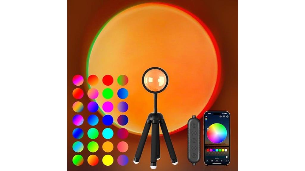 multicolor sunset lamp control