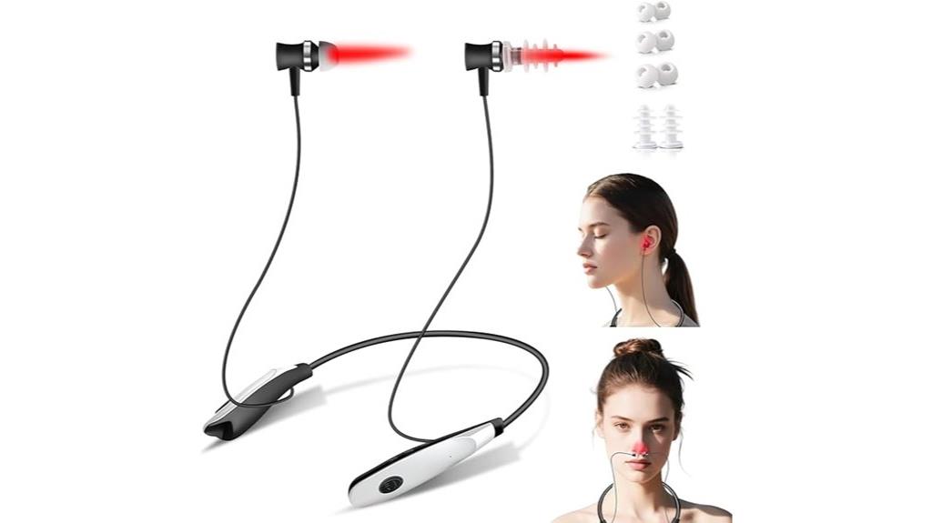 nose and ear red light