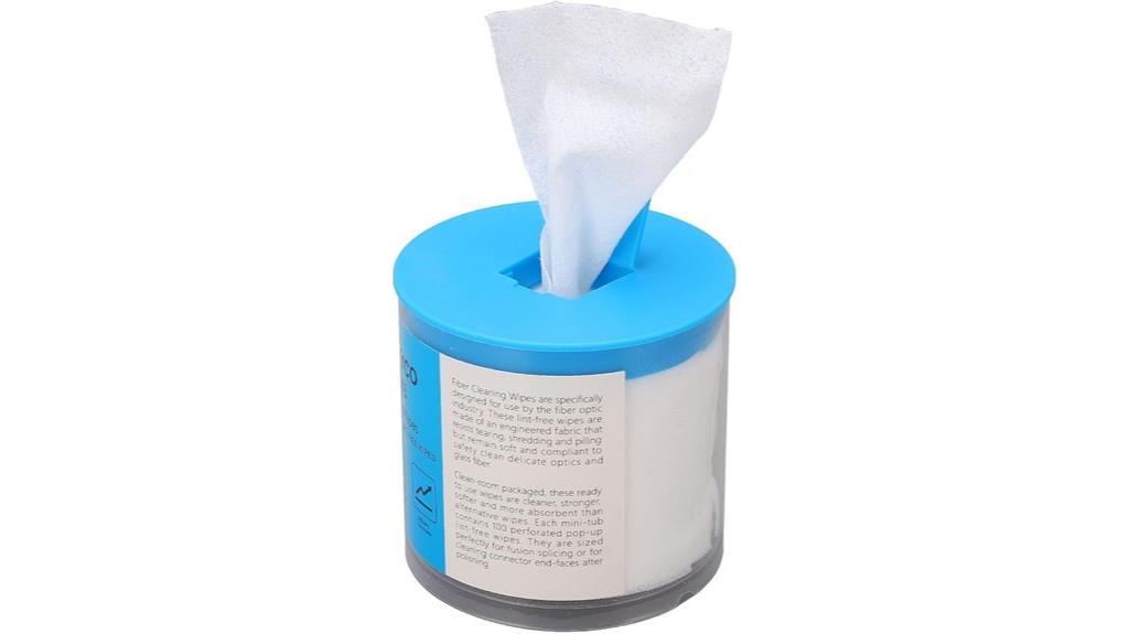 optical fiber cleaning wipes