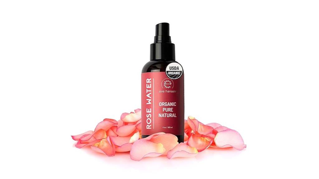 organic rose water spray