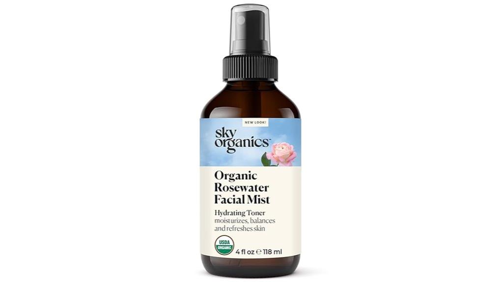 organic rosewater facial spray