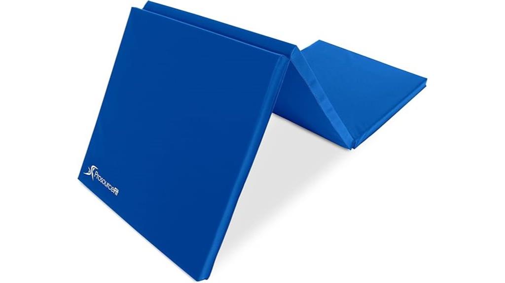pink tri fold exercise mat