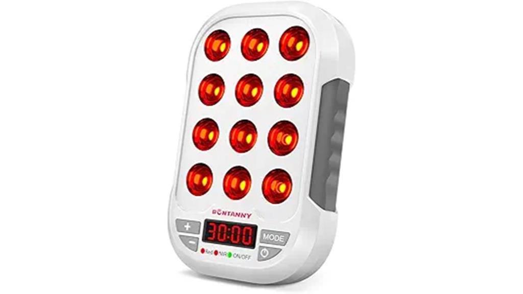 portable 12 led red light