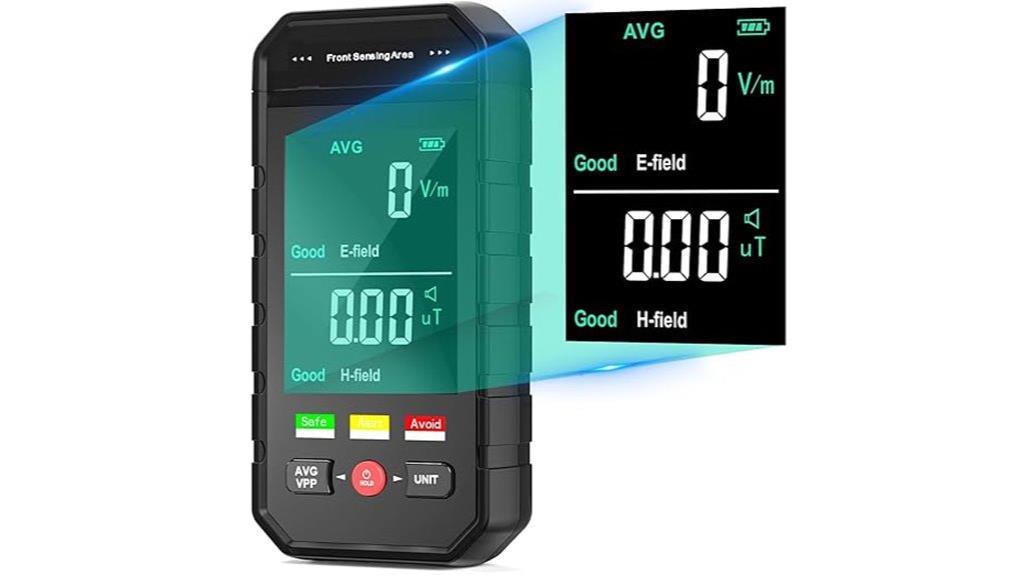 portable electromagnetic field detector