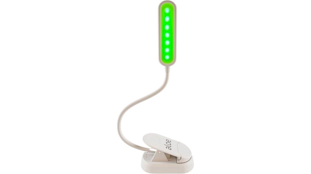 portable green migraine lamp