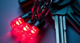 portable red light keychains